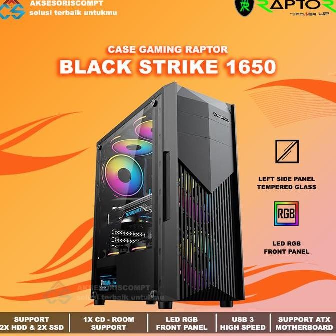 TERBARU - Casing Gaming PowerUp Raptor 1650 - Casing Gaming