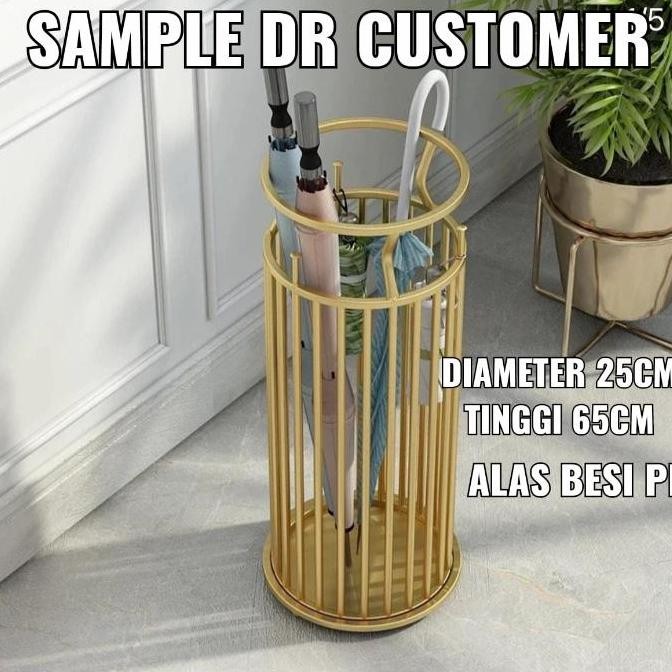 

Terlaris Tempat Payung Rak Storage Multifungsi Custom Gold Promo Murah