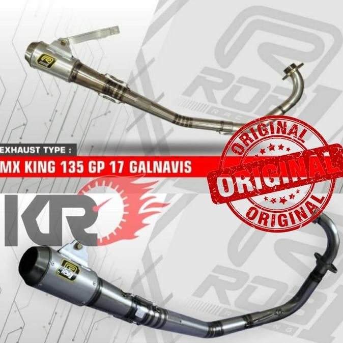 Knalpot Rob1 Galvanish GP17 MX King 100% Orinal