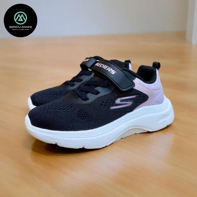 Tersedia Sepatu Skechers Anak Perempuan Hitam Pink Sepatu Anak Cewek Sneakers Kids