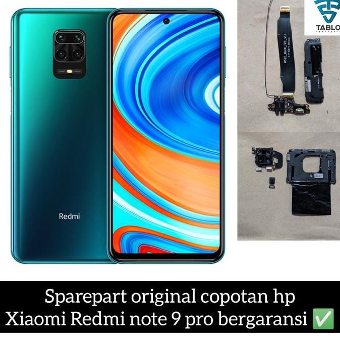 sparepart original copotan hp Xiaomi Redmi note 9 pro bergaransi