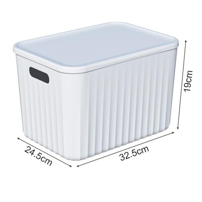 

Terlaris Organizer Box White - Kotak Penyimpanan Putih Tutup Bin Pantry Plastik Makanan Container Keranjang