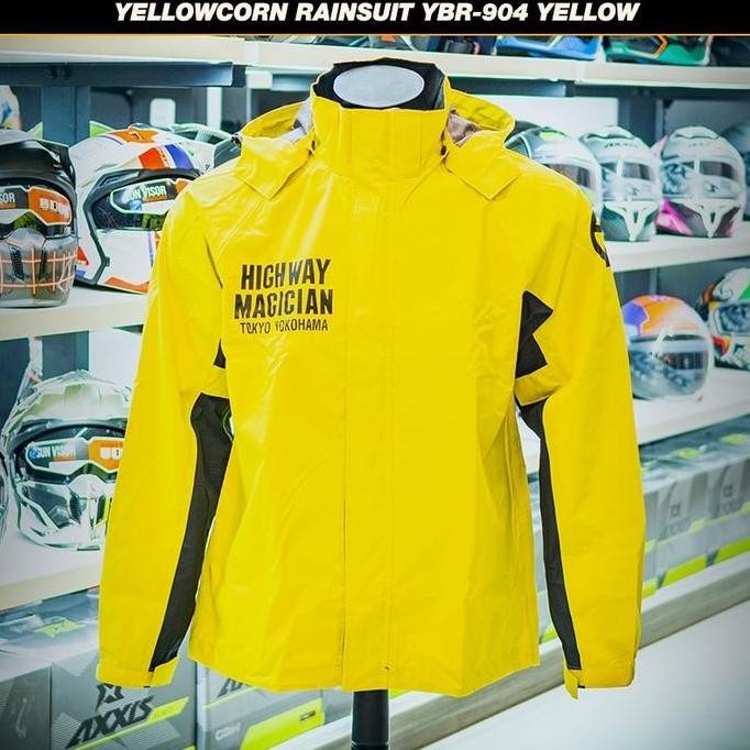 TERBARU - Jas Hujan Yellowcorn YBR-904 Yellow | Yellow Corn Raincoat Original