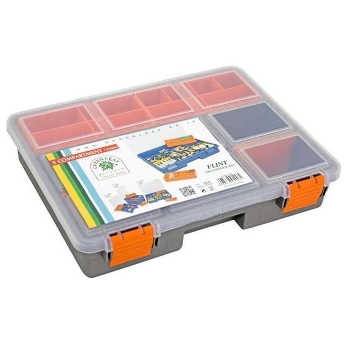 

Terlaris Box Plastik Serbaguna Kotak Sekat Storage Plastik Komponen Baut Mur