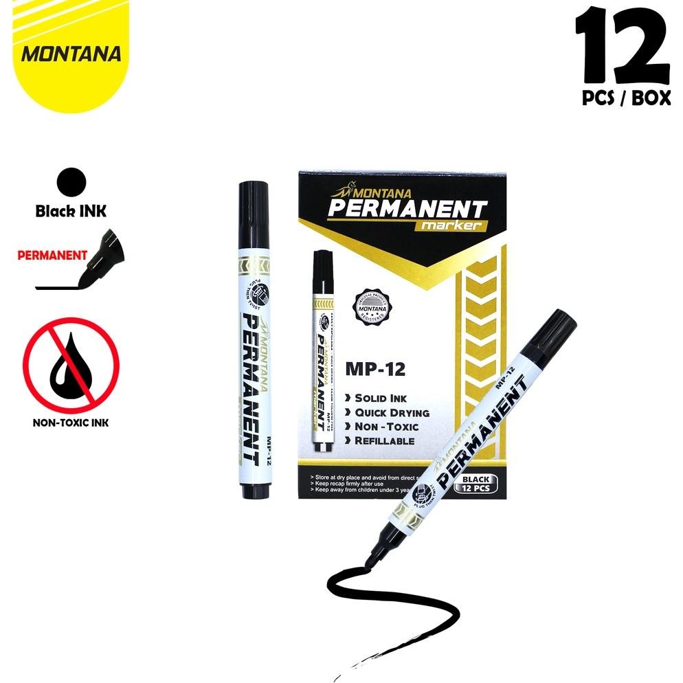 

MONTANA SPIDOL PERMANEN ROUND TIP PERMANENT MARKER MP-12 RETAIL