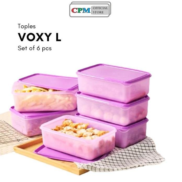 

Terlaris Voxy L Set Of 6 Pcs /Storage/Tempat Penyimpanan