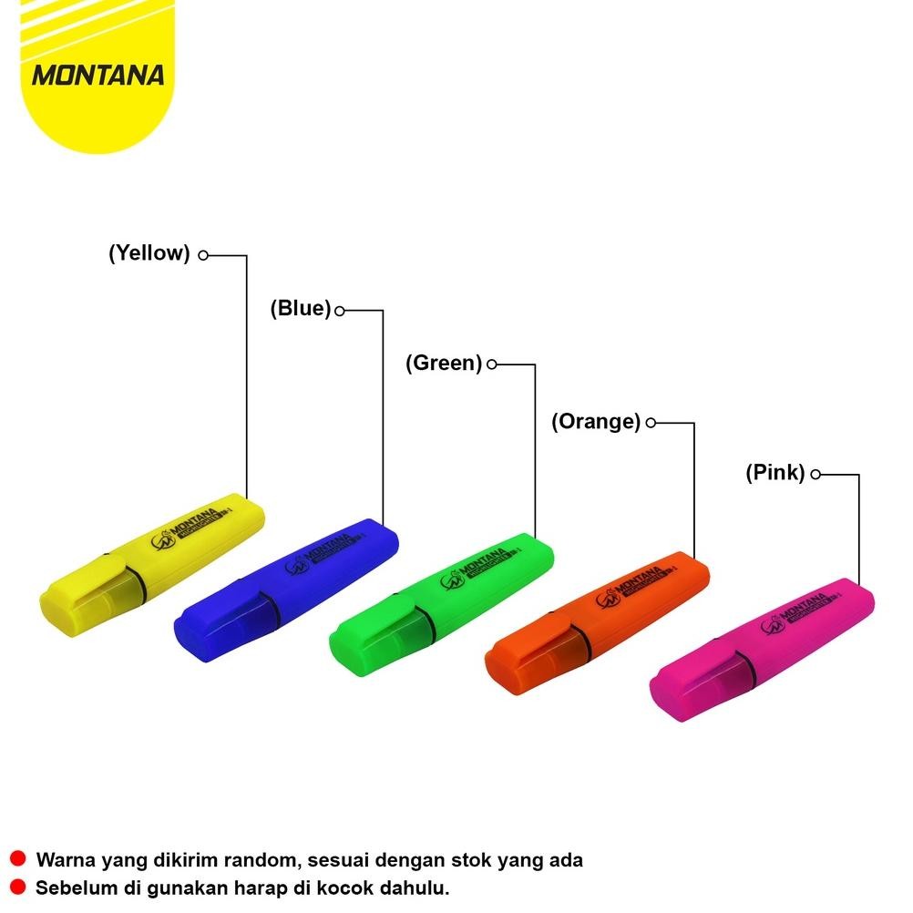 

MONTANA HIGHLIGHTER STABILO 12 PCS COLOR MARKER PENANDA BERWARNA SH-1