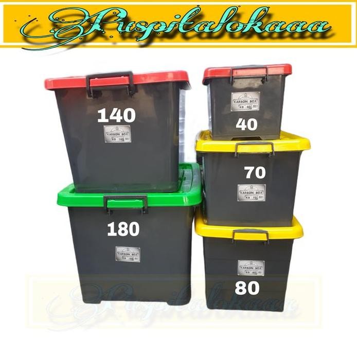 

Terlaris Container Box Plastik Carbon Akako | Box Silver Hongta Roda
