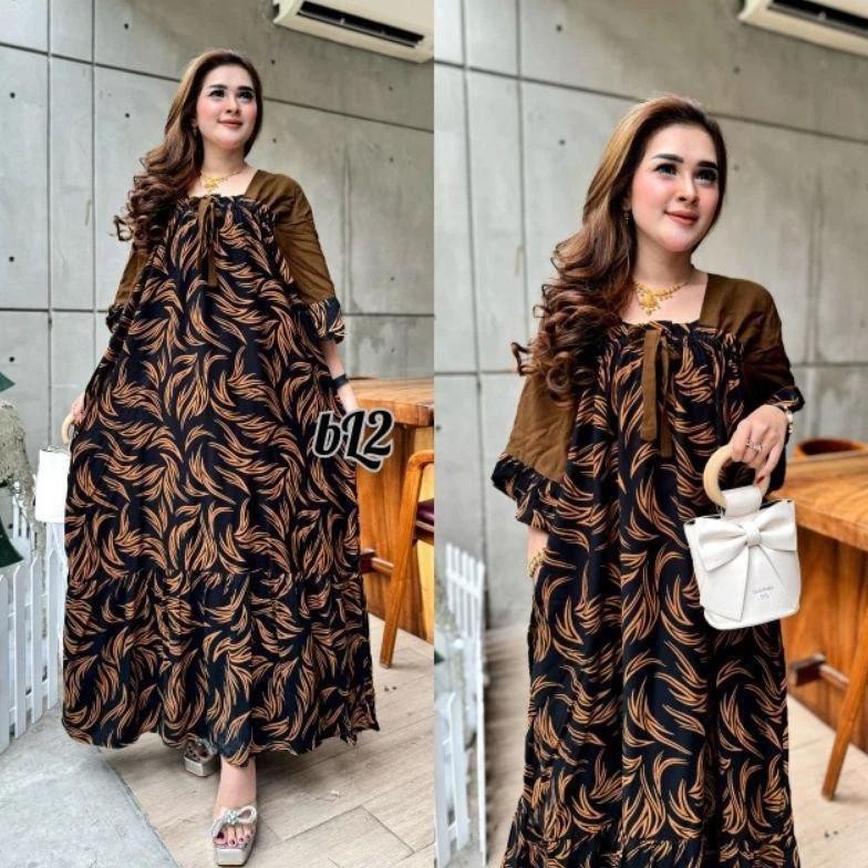 Dress/Daster Puji Viral Kekinian Ld105 Pb130 / Baju Daster Wanita Ld130 Original