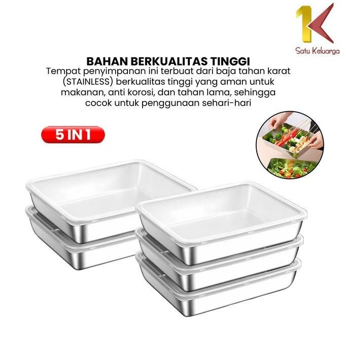

Terlaris Skid C1184 Kotak Kontainer Makanan Sayuran Food Storage BoxOrganizer