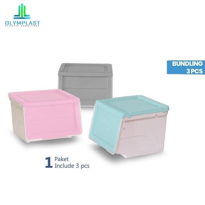 

Terlaris Paket 3 Pcs Olymplast Storage Solution / Tempat Penyimpanan -Oss 3 Pcs