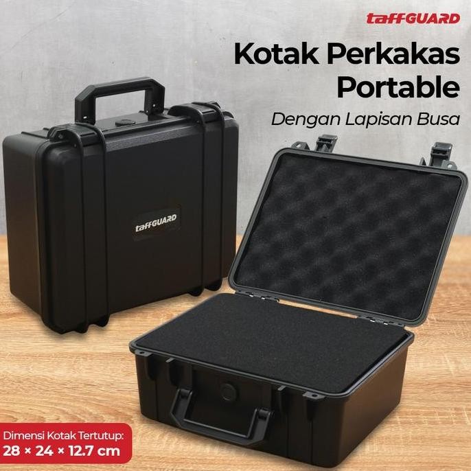 

Terlaris Kotak Perkakas Jinjing Portable Hard Carry Tool With Sponge 28Cm