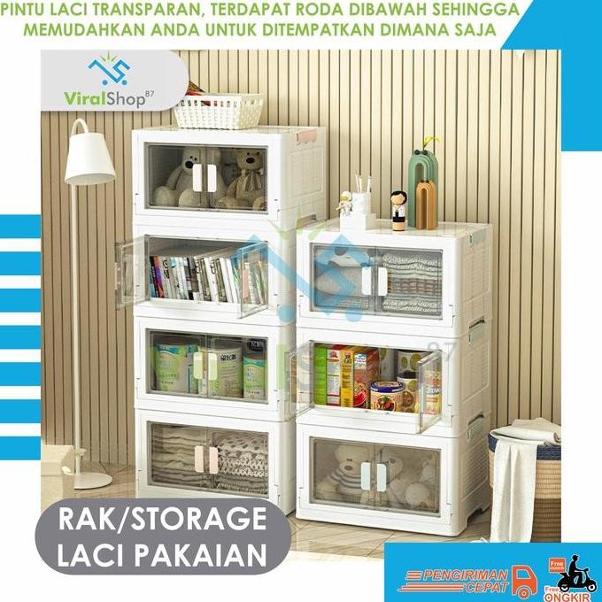 

Terlaris Rak Kabinet Portabel Storage Box Multifungsi Lemari Plastik Rak Laci