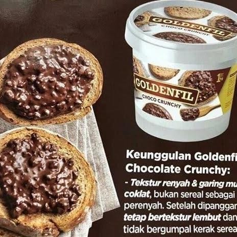 

(Expert) Goldenfil Choco Crunchy 1 kg Selai Cokelat Crunchy Chocolate Jam