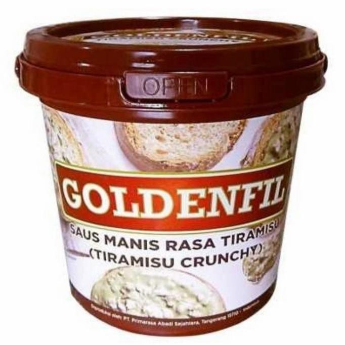 

(Expert) Goldenfil Tiramisu Crunchy 1Kg Selai Tiramisu 1 kg Expired Terbaru