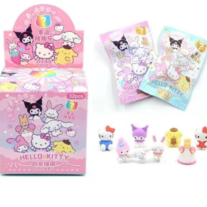

Grosir Eraser Pokemon Misteri Blind Box Sanrio Random Eraser Pikachu Mystery Bag
