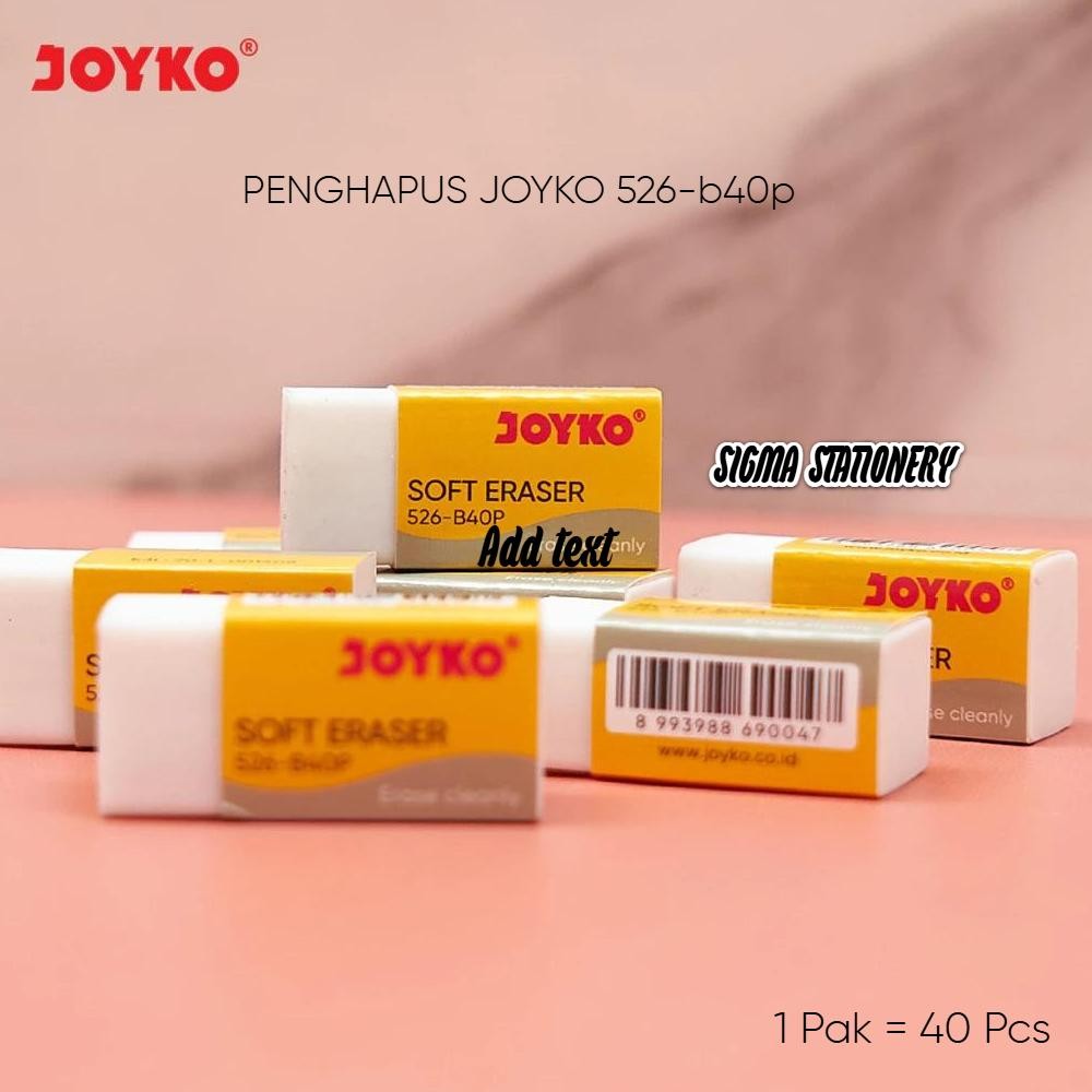 

Penghapus Pensil / Penghapus Kecil / Penghapus Joyko Putih 526-40P [ 1 PAK 40PCS]