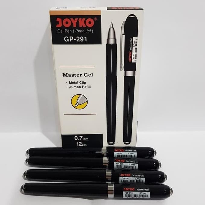 

[ PACK ] Pulpen Ballpoint Pen Gel 0.7 mm - Joyko GP-291 Master Gel MURAH
