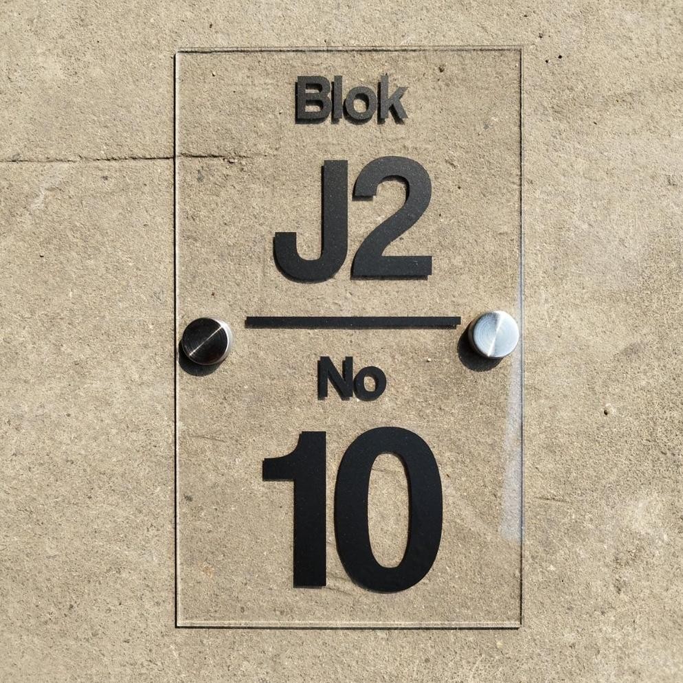 Nomor Rumah Minimalis Modern/Modern Minimalist House Number