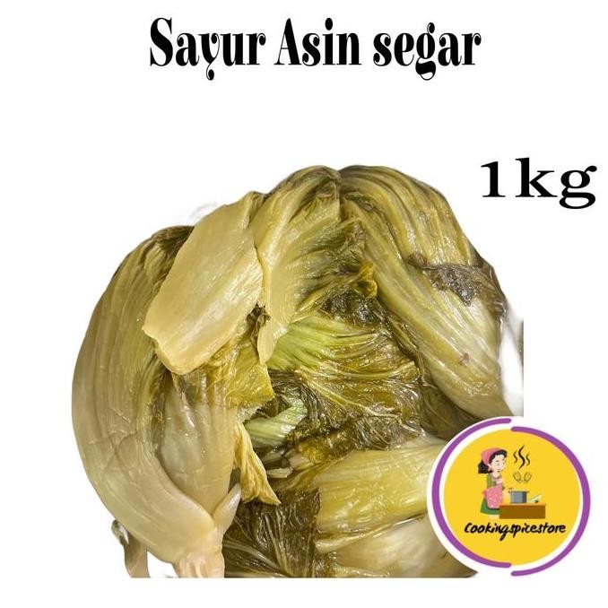 

Sawi asin/Sayur asin/asinan sawi/ham choi mu/Sawi Asin Segar 1kg