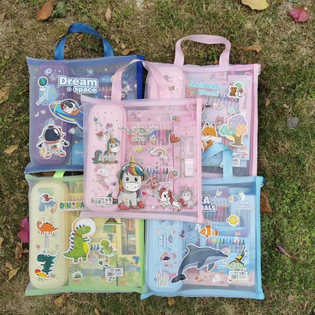 

[BINTANGOFFICIALSTORE66](KTPS.11)KOTAK PENSIL SETT / STUDY SET STATIONERY SET ALAT TULIS SEKOLAH ANAK SET ATK MOTIF