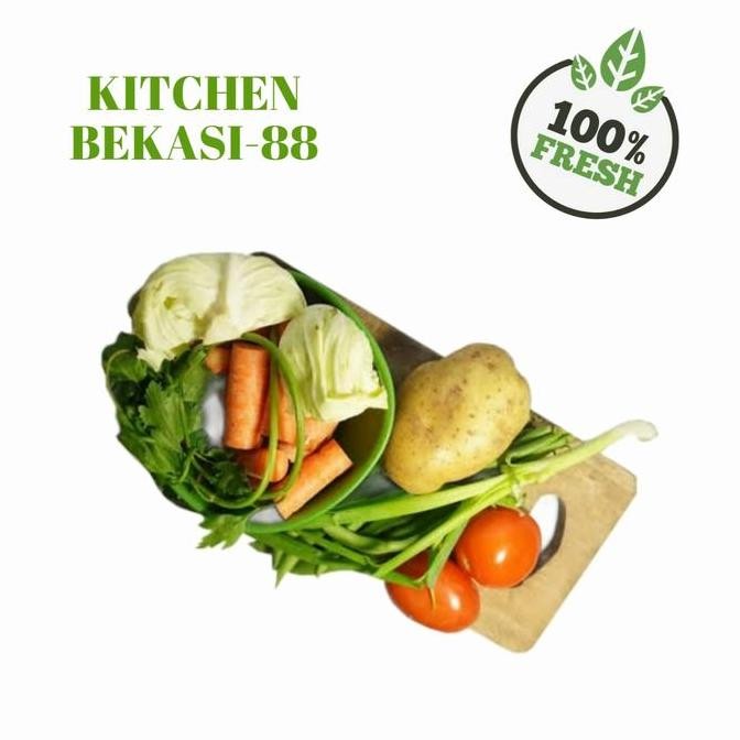 

Sayuran segar racikan sayur sop komplit