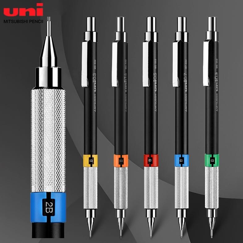 

Uni 552 Series Mechanical Pencil for Drafting 0.3 0.4 0.5 0.7 0.9 mm Pensil Mekanik untuk Menggambar