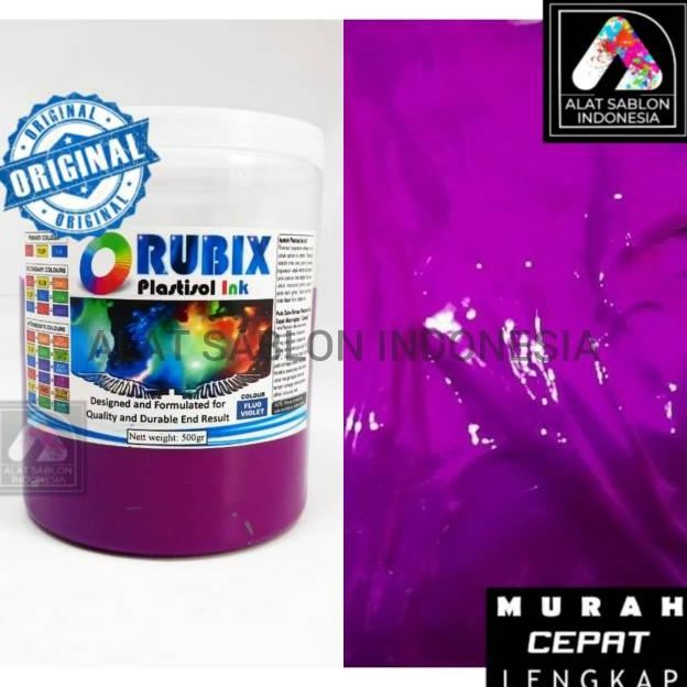 

TINTA SABLON PLASTISOL RUBIX UNGU STABILO FLO VIOLET 500GR