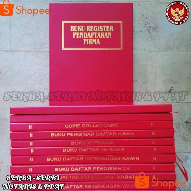 

Buku register pendaftaran firma buku pendukung notaris AST