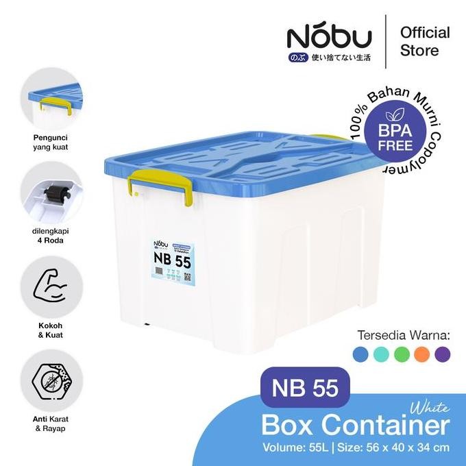 

Terlaris Nobu Smart Storage Container Box 55L Tempat Penyimpanan Dengan Tutup