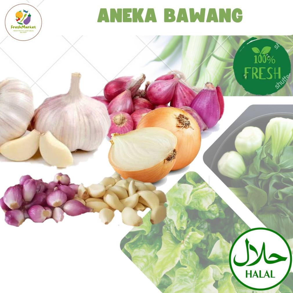 

Bawang Merah Putih Bombay Kupas Campur Freshmarketlampung
