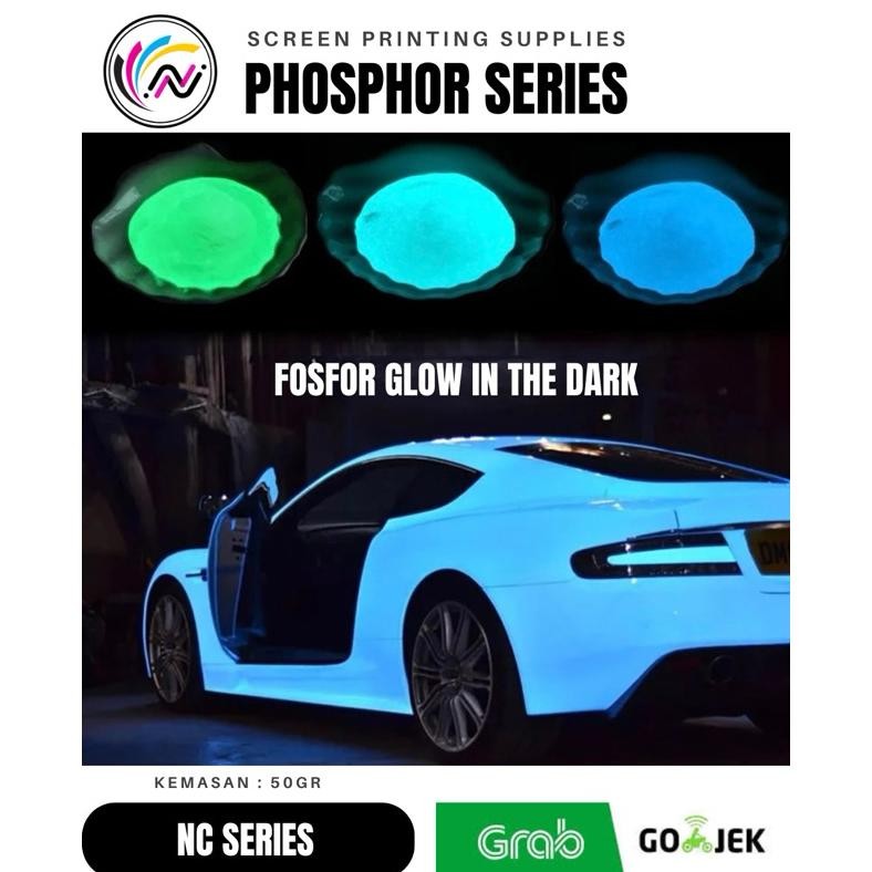 

50GR Bubuk Fosfor Glow In The Dark Sablon Resin Slime AST