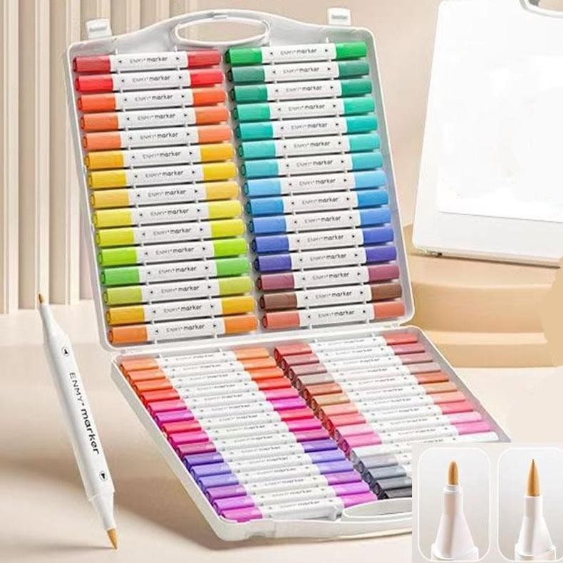 

drawing pen spidol untuk graffiti color box kecil Set Marker Akrilik 36/48/60/80 Warna yang Beragam dan Menarik untuk Seni