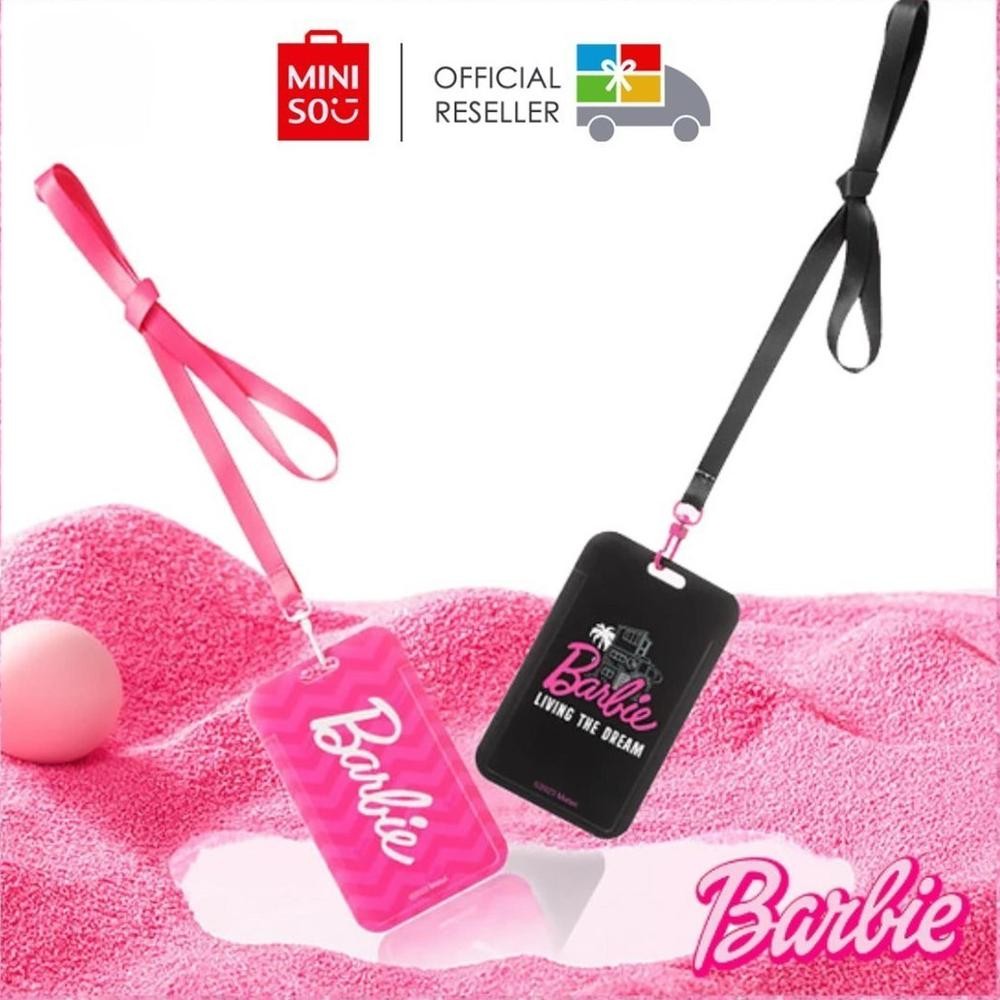 

Miniso x Barbie Card Holder Keychain with Strap AST
