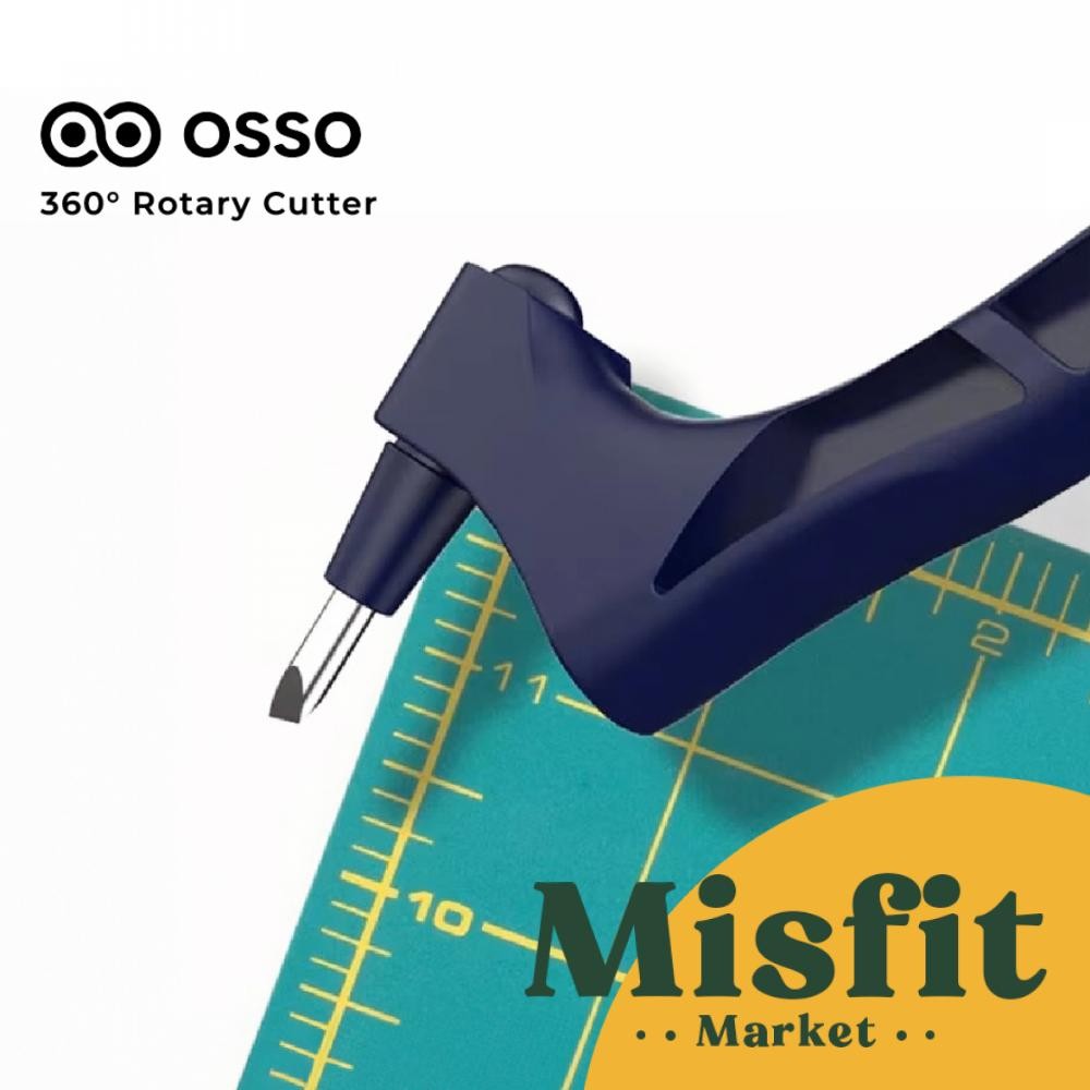 

OSSO 360 Degrees Craft Rotary Gyro Cutter Pemotong Kertas Jurnaling Craft AST