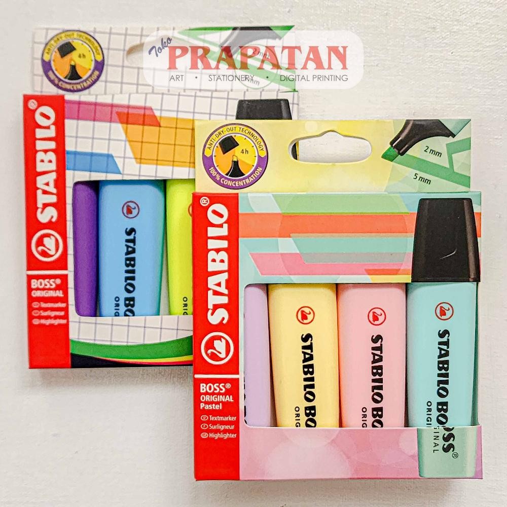 

Stabilo Boss Original Highlighter Set 4c | Penanda Warna