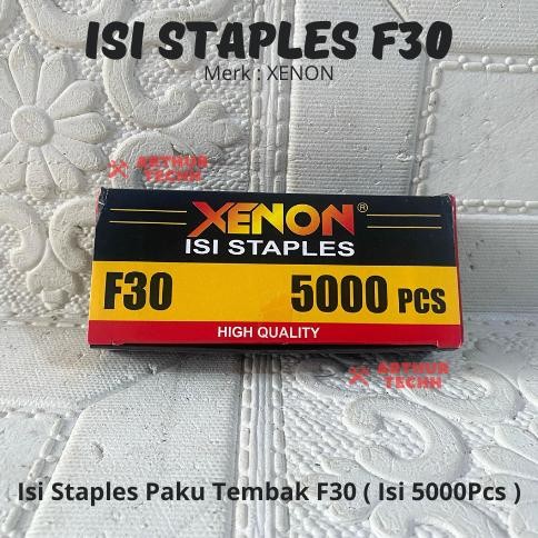 

XENON Isi Staples Mesin Paku Tembak - F30 | Refill Air Nailer Staples F30 High Quality AST