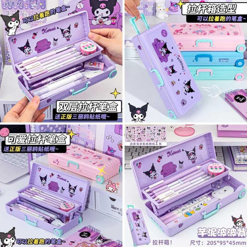 

Promo Termurah Tempat pensil SANRIO koper troli dorong / Kotak pensil sanrio troli koper roda / Pencil case sanrio 2 tingkat koper troli roda/Kotak Pensil Troli Lucu Kotak Alat Tulis Dua Lapis Kuromi Koper/kotak pensil anak AST