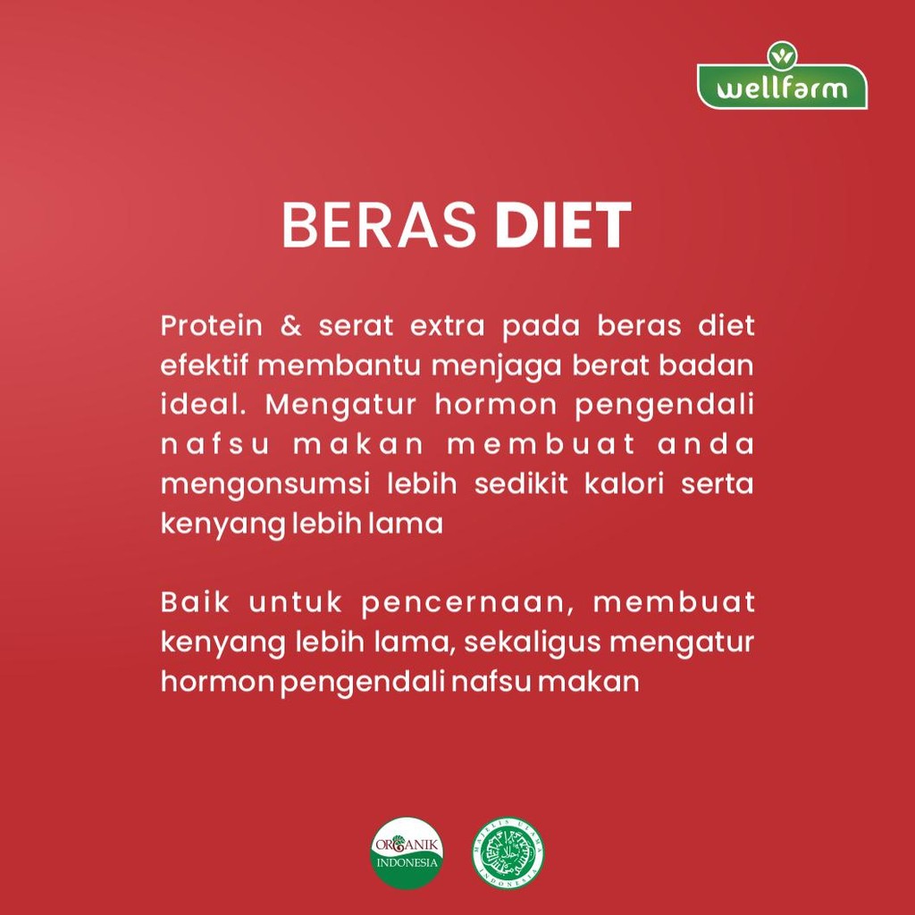 

WellFarm Beras Diet Organik, Paket Bundling Hemat 5Kg