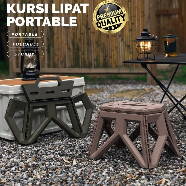 Kursi Lipat Kursi Jongkok Mini Kursi Mancing Kursi Camping Kursi Dingklik Bangku Lipat Anak Y23B1