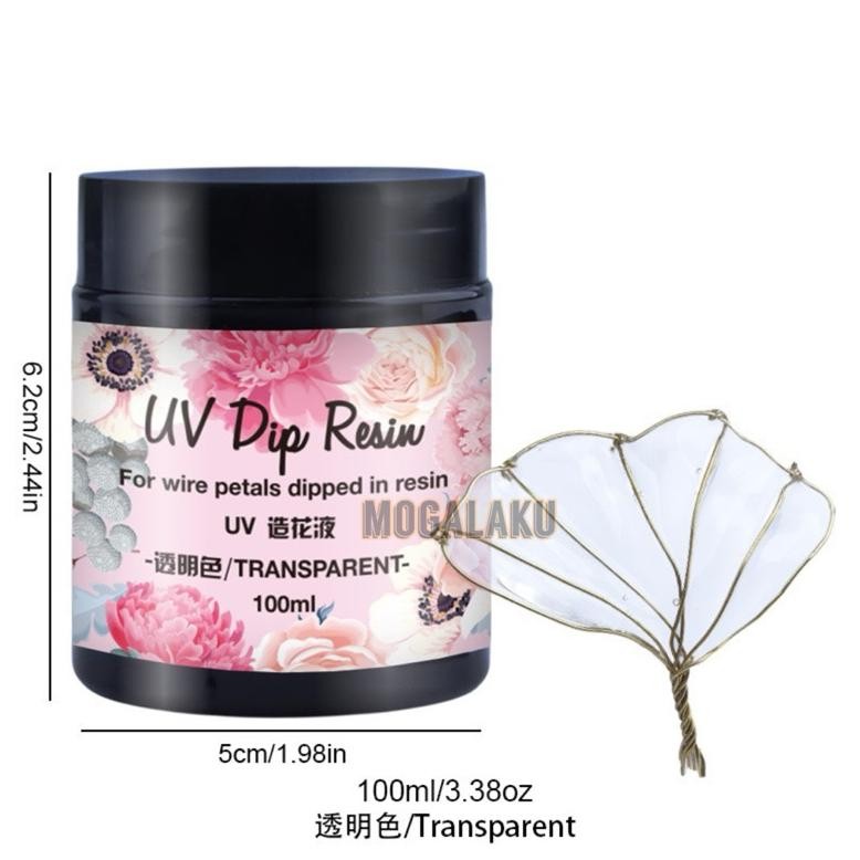 

UV DIP RESIN Lem Resin Celup Tidak Berbau Cairan Pembuat Hairpin Jepit Rambut Anting Bunga Bening DIY Bahan Wire Kawat Pembuatan Perhiasan Resin Aksesoris AST