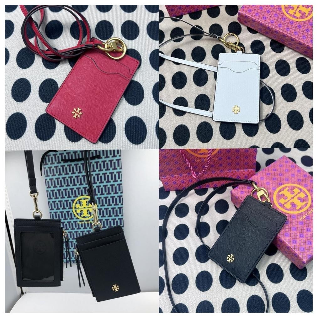 

TORY BURCH Pemegang Kartu Kerja Lanyard Wanita Pemegang Kartu Pria Kulit AST