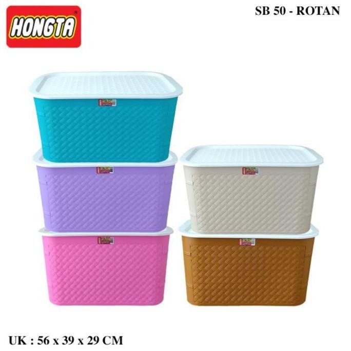

Terlaris Hongta - Storage Box Motif Rotan Sb 40 & Sb 50