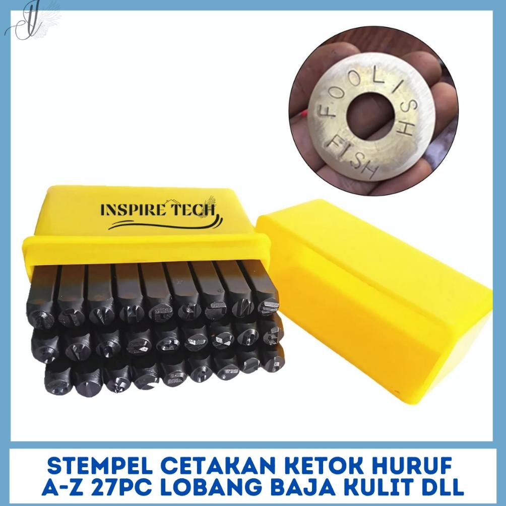 

ALAT STEMPEL KETOK CETAK HURUF A-Z 27PC LOBANG BAJA KULIT DLL AST