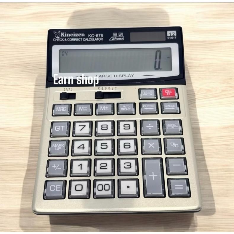 

[JIB] BAYAR DI TEMPAT Kalkulator kincizen CT 678 Kalkulator dagang 12 Digit bisa pake baterai AA atau Baterai jam tangan AST