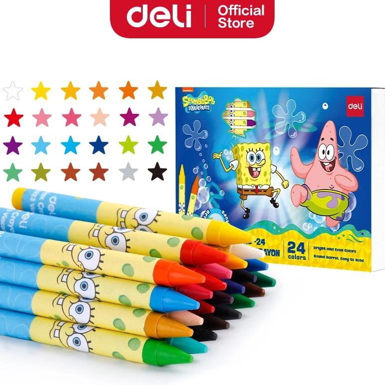 

Deli Crayon / Wax Crayon Edisi Spongebob Squarepants 24 Warna EC219-24 AST