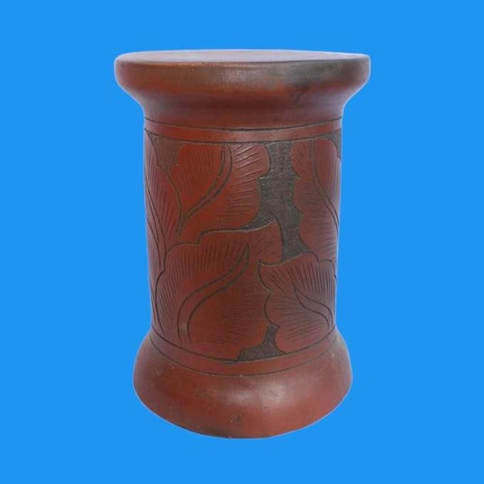 Gerabah - dudukan pot 40cm - standing pot tanaman - bangku gerabah GM