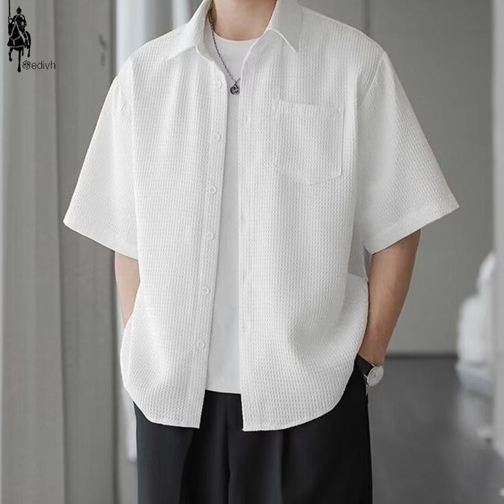 Medivh Kemeja Pria Putih Kaos Kerah Putih Kaos Kerah Putih Kaos Krah Pria Dewasa Kaos Kerah Laki Lak