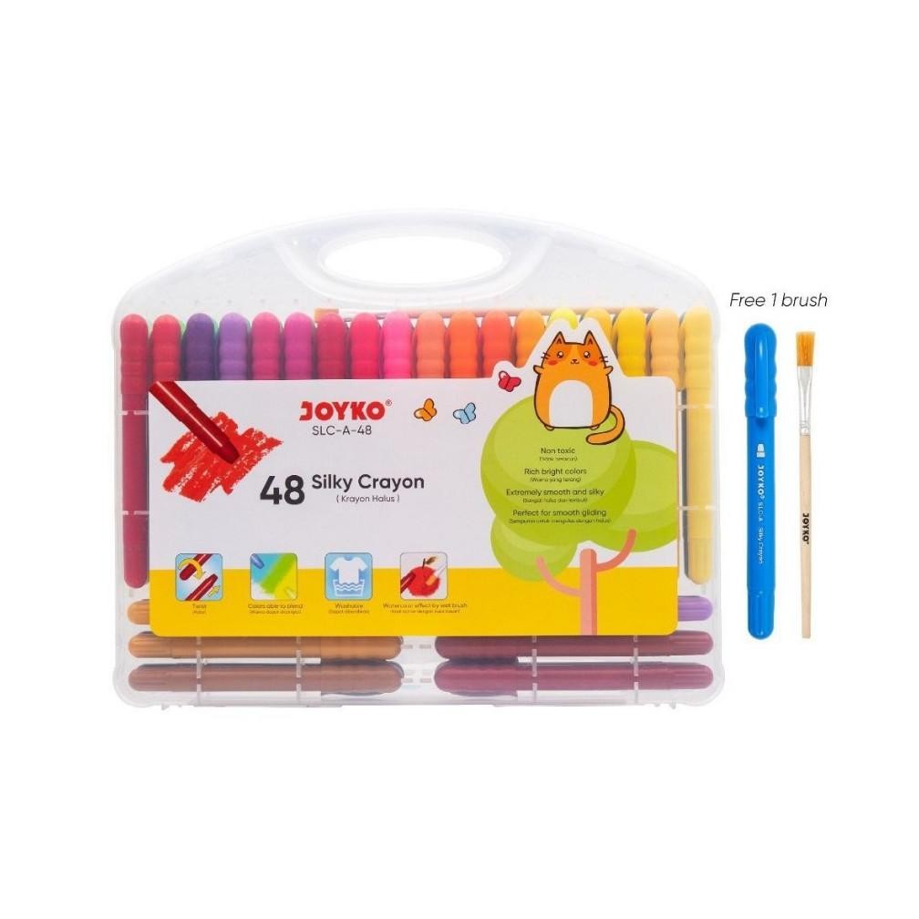 

Crayon Silky / Krayon Putar Halus 48 Warna - Joyko SLC-A-48 MURAH AST
