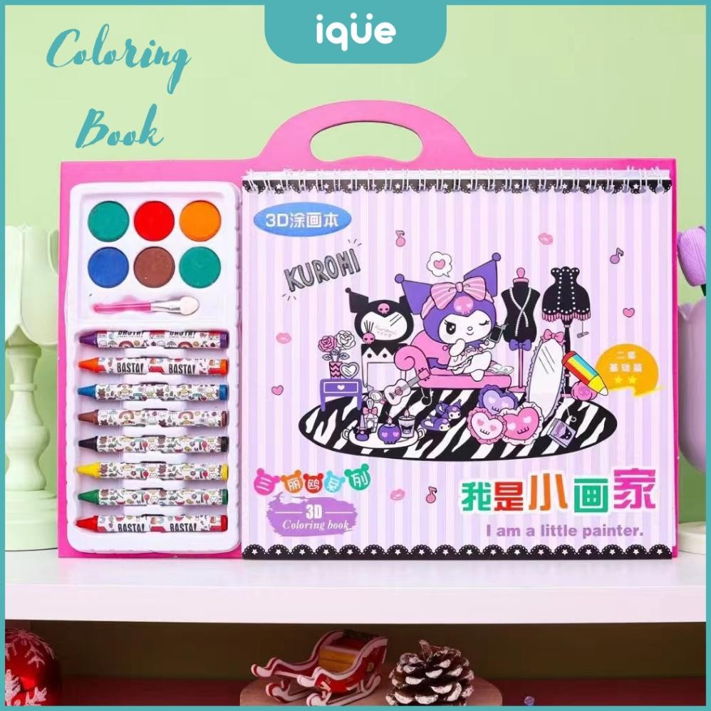

IQUE Buku Mewarnai Anak SET / Coloring Book / Mainan Edukasi Anak AST
